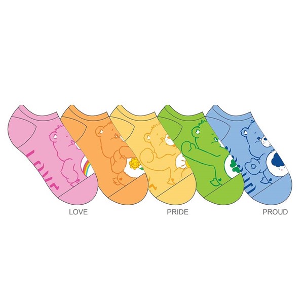 Care Bears Ladies Ankle Socks 5 Pack
