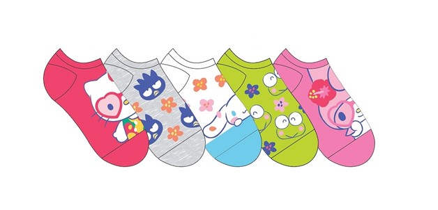 Hello Kitty and Friends Lot de 5 chaussettes à la cheville