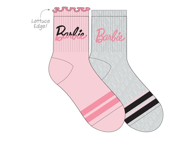 Lot de 2 chaussettes Barbie