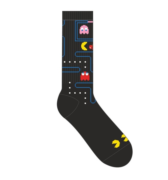 Pac-Man Black Crew Socks 1 pair
