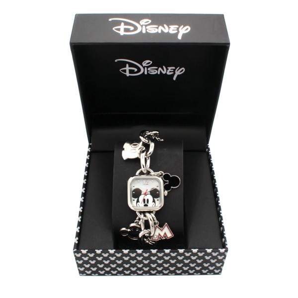 Mickey Silver Bracelet Watch with Charms