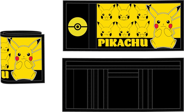 Portefeuille Pikachu Noire et Jaune Enfant