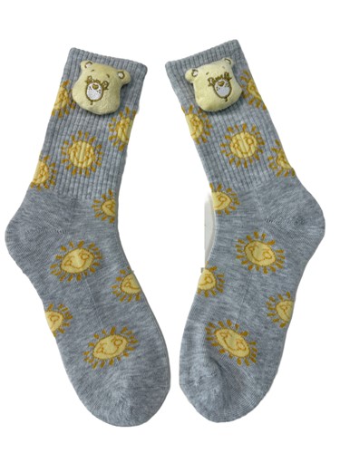 Care Bear Pom Sock