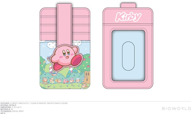 Porte-cartes Kirby rose