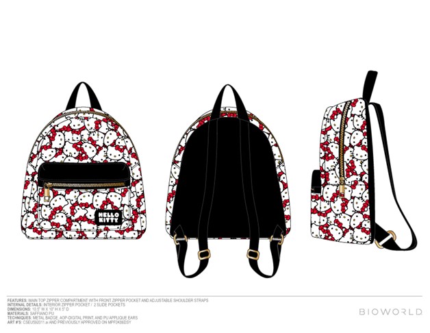 Mini sac à dos Hello Kitty All Over Print