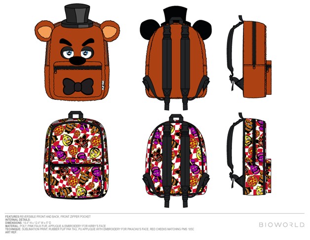 Sac à dos réversible Five Night at Freddy's
