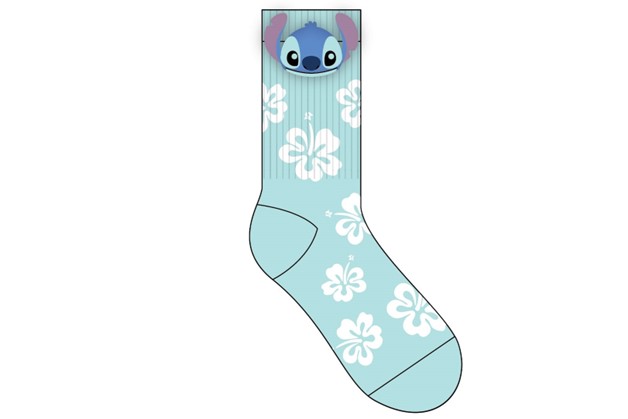 Chaussettes Stitch avec tête de pompon