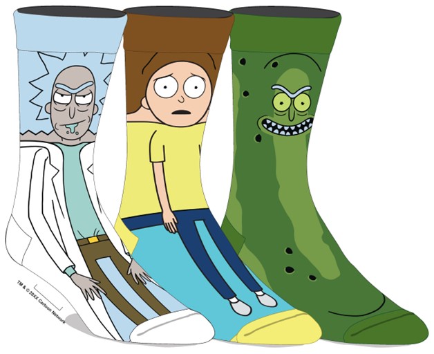 Rick & Morty 360 Socks 3 Pack