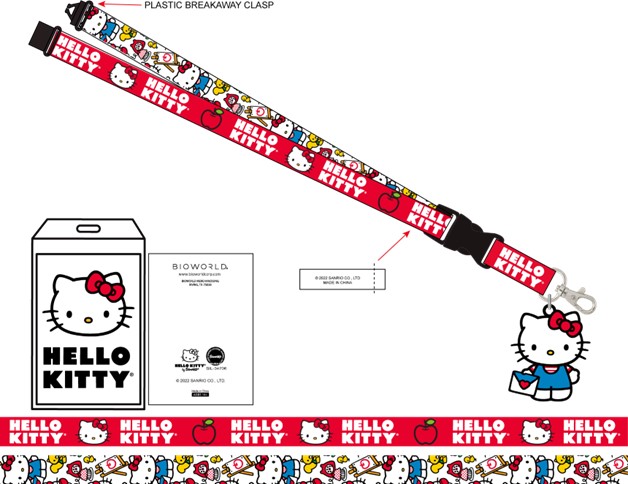 Hello Kitty Lanyard with Charm