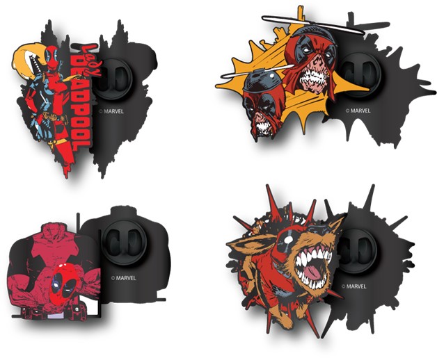 Deadpool Lapel Pins 4 Pack