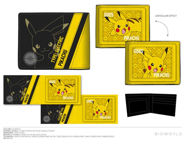 Portefeuille à deux volets Pikachu