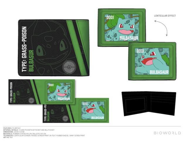 Bulbasaur Green Bifold Wallet