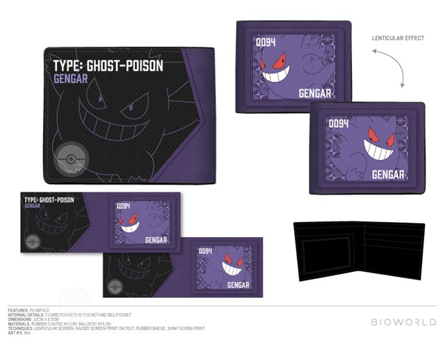 Gengar Purple Bifold Wallet