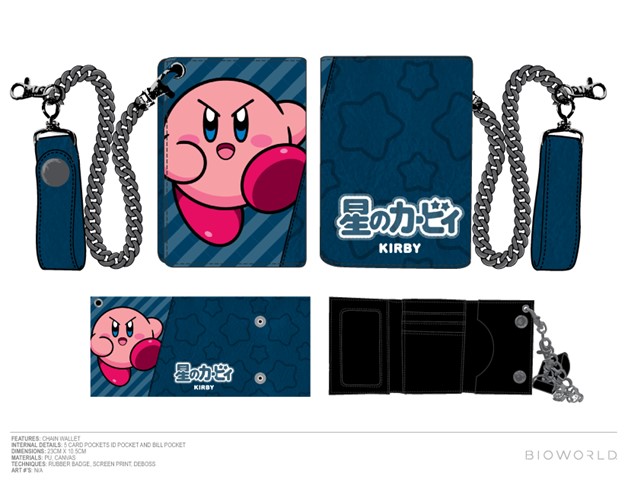 Kirby Navy Wallet with Chain