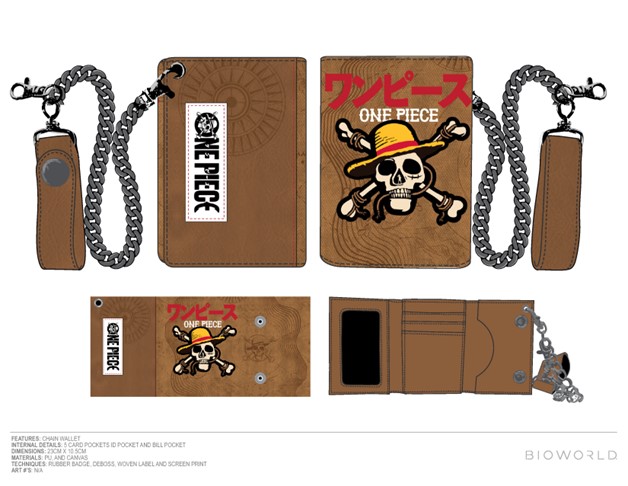 One Piece Wallet with Chain