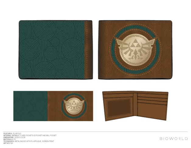 The Legend of Zelda: Portefeuille Vert Badge Hyrule