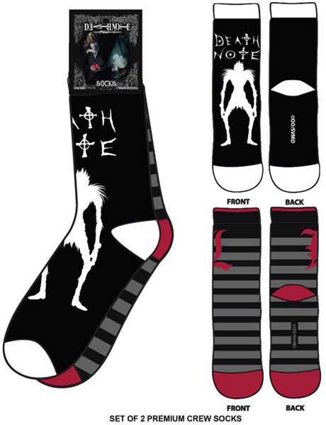 Death Note Black Socks 2 pairs