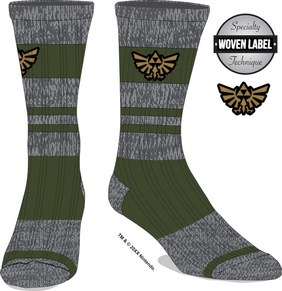 The Legend of Zelda: Triforce Camping Socks