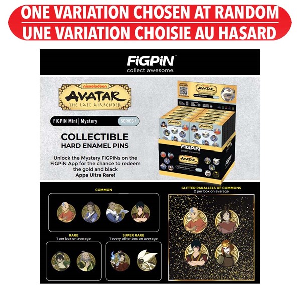 Avatar Last Airbender Figpin Mini Mystery Enamel Pins