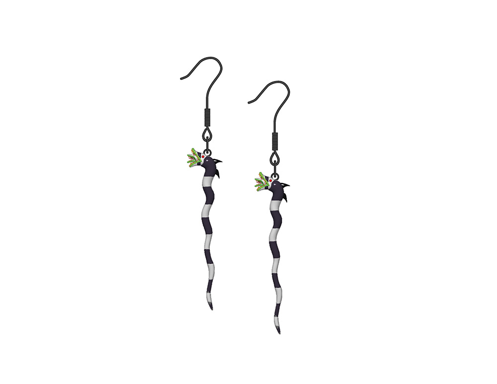 Boucles d’oreilles Wiggle Beetlejuice Sandworm