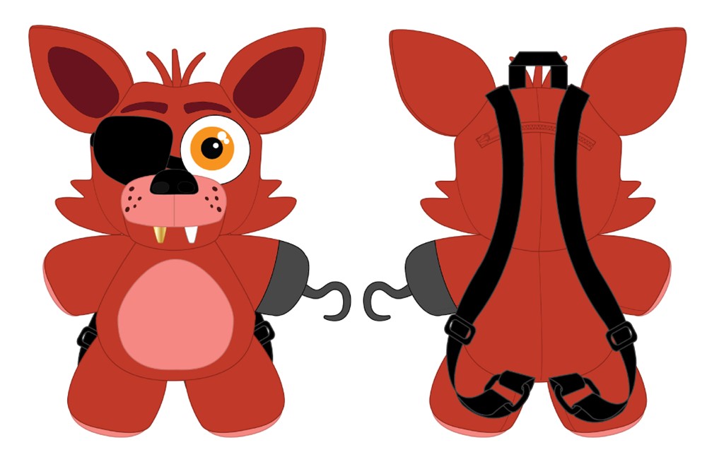Cinq nuits chez Freddy's : Sac à dos en peluche Foxy