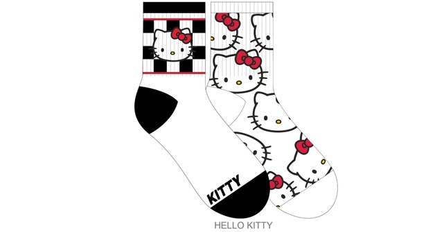 Hello Kitty Mid Crew Socks 2 pairs