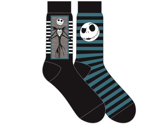 The Nightmare before Christmas Striped Socks 2 pairs