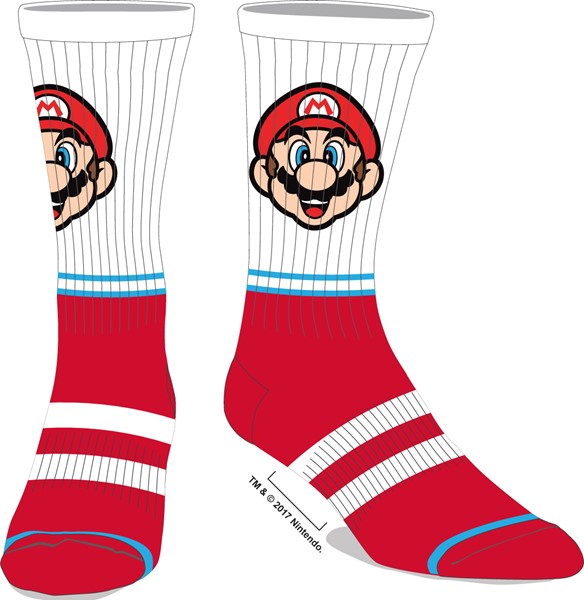Chaussettes de sport rouges Mario