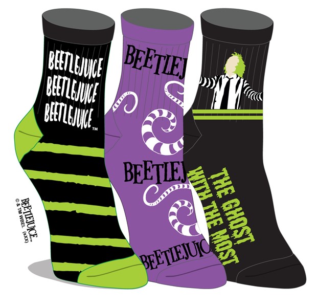 Lot de 3 chaussettes de sport Beetlejuice