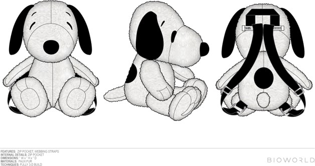 Snoopy Plush Backpack