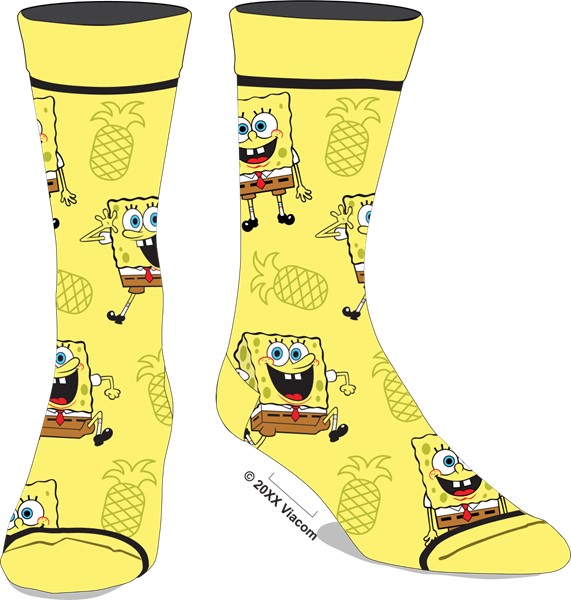 SpongeBob & Pineapples Yellow Socks
