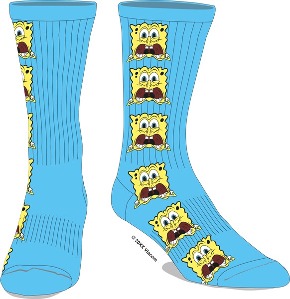 SpongeBob Side Art Socks