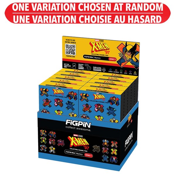 X-Men '97 Figpin Mini Mystery Collectible Hard Enamel Pins Assortie