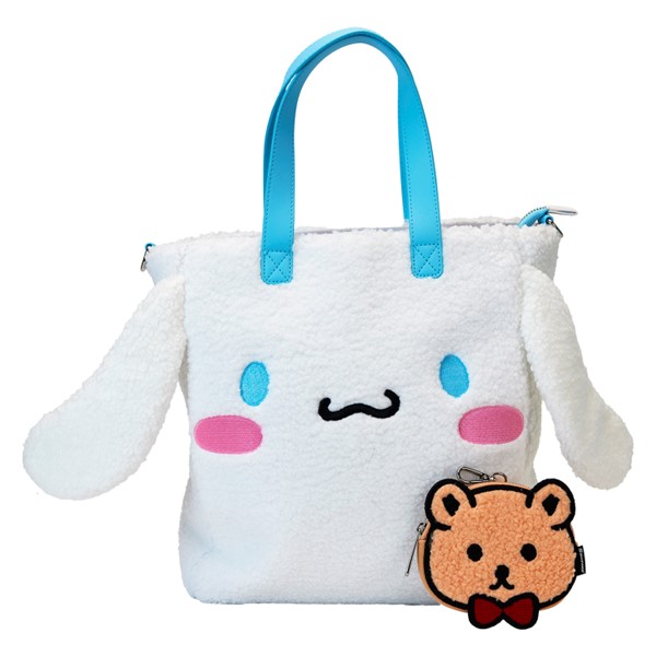 Loungefly : Sac fourre-tout Sherpa Cinnamoroll avec porte-monnaie