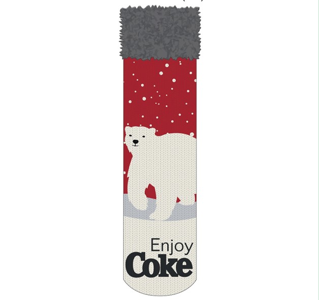 Chaussettes douillettes ours polaire Coca-Cola