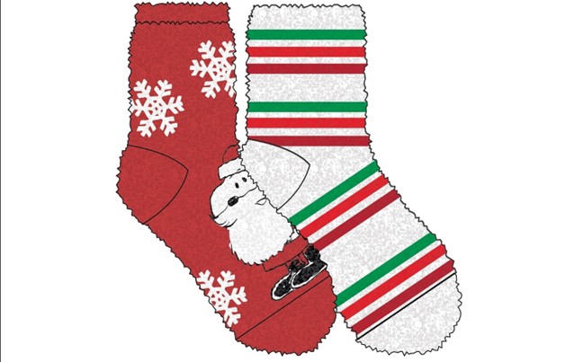 Snoopy Holiday Cozy Socks, 2 pack