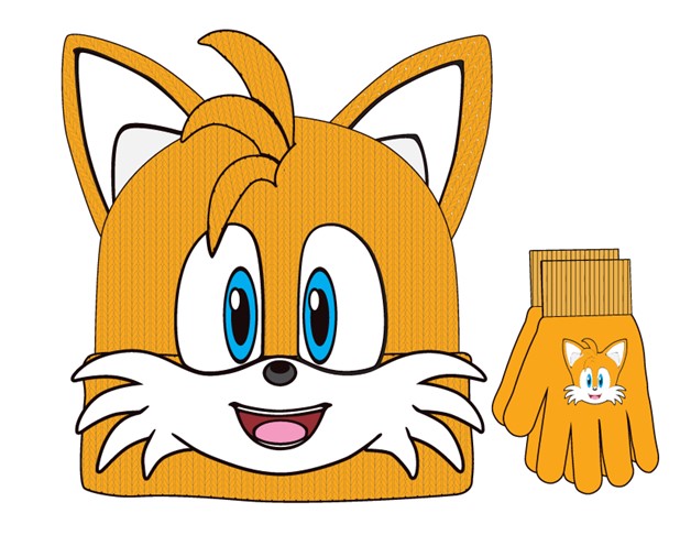 Tails Kid Beanie & Glove Set