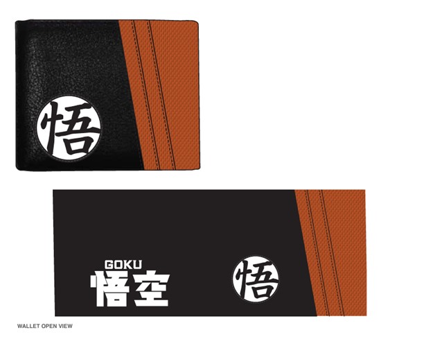 Portefeuille à deux volets avec logo Goku