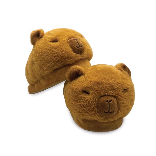 Capybara Plush Slippers - One Size