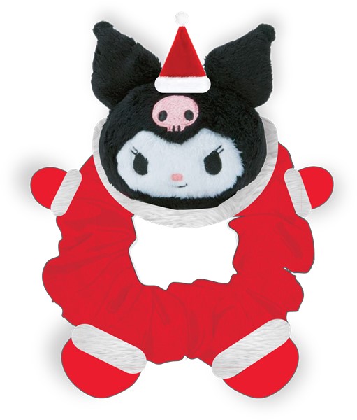 Kuromi Santa Scrunchie