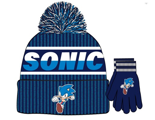 Sonic the Hedgehog Kids Beanie and Gloves Set