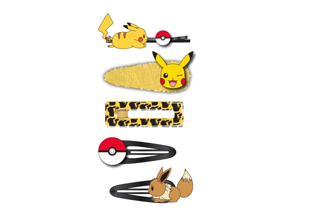 Pokemon Hair Clips, 5pc