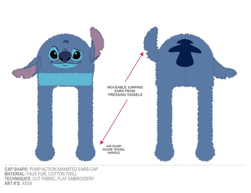 Lilo et Stitch : Chapeau à oreilles mobiles de Stitch