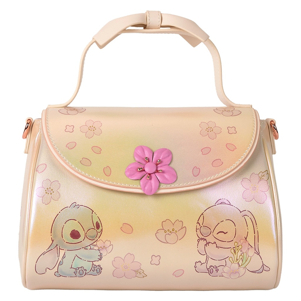Loungefly : Sac bandoulière Stitch & Angel Cherry Blossom