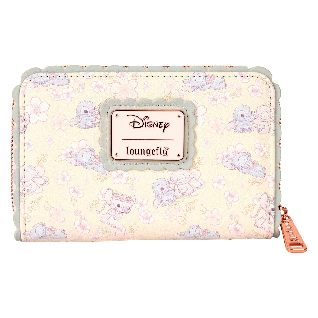 Loungefly : Portefeuille Stitch & Angel Cherry Blossom