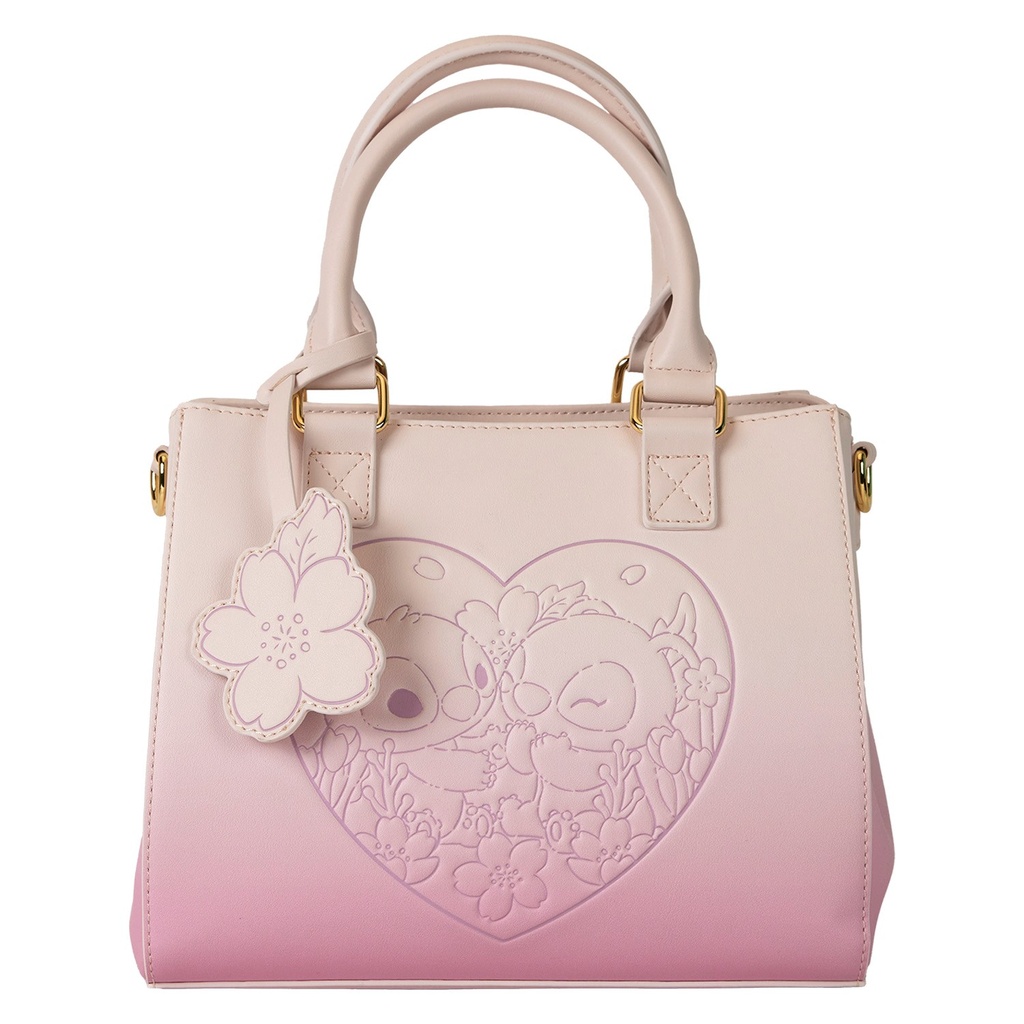 Loungefly : Sac bandoulière rose dégradé Stitch & Angel