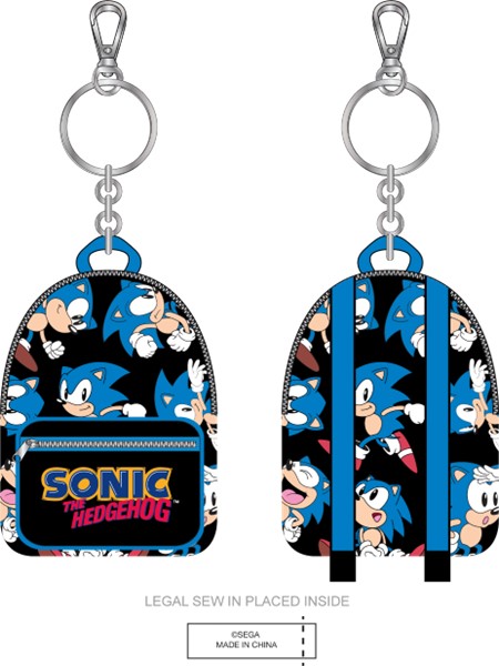 Porte-clés Sonic Mini Sac à Dos