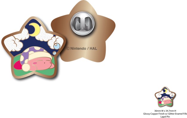 Kirby Sleeping Lapel Pin