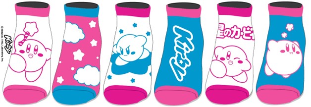 Kirby Outline Ankle Socks, 6pk