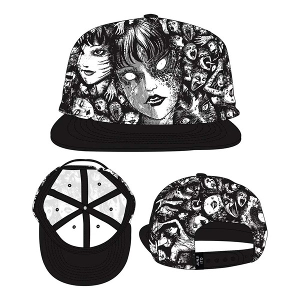 Casquette Junji Ito Faces All Over imprimée